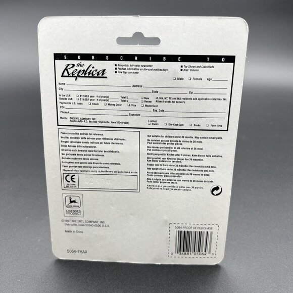 NIB Vintage 1997 Ertl John Deere 8200 Tractor #5064 1/64 Scale Metal Die Cast - Picture 4 of 9